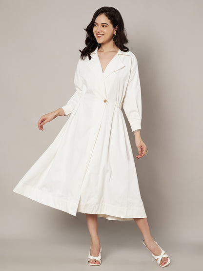 Midsummer Solid Trenchcoat Dress