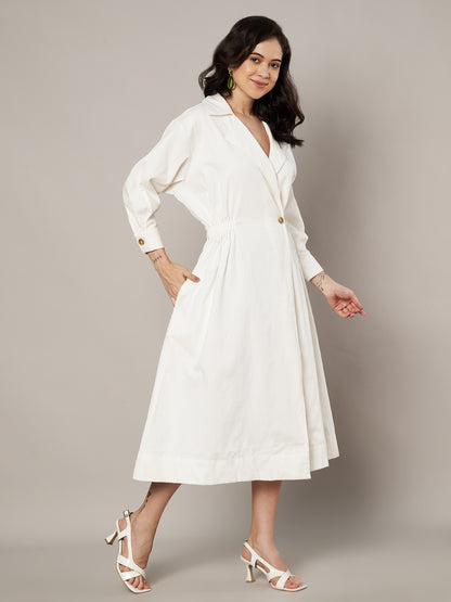 Midsummer Solid Trenchcoat Dress