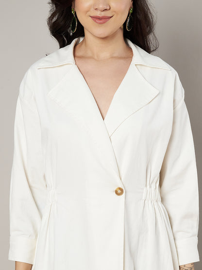 Midsummer Solid Trenchcoat Dress