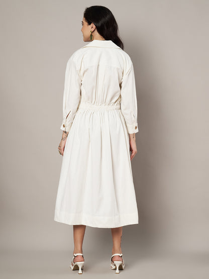 Midsummer Solid Trenchcoat Dress