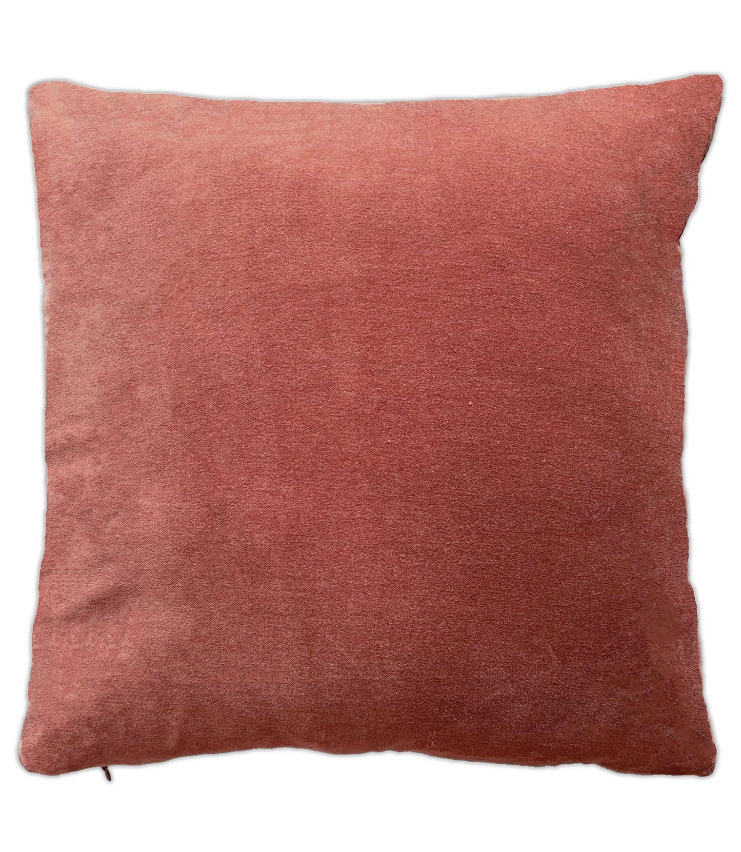 Solid Peach Velvet Cushion Cover