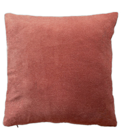 Solid Peach Velvet Cushion Cover