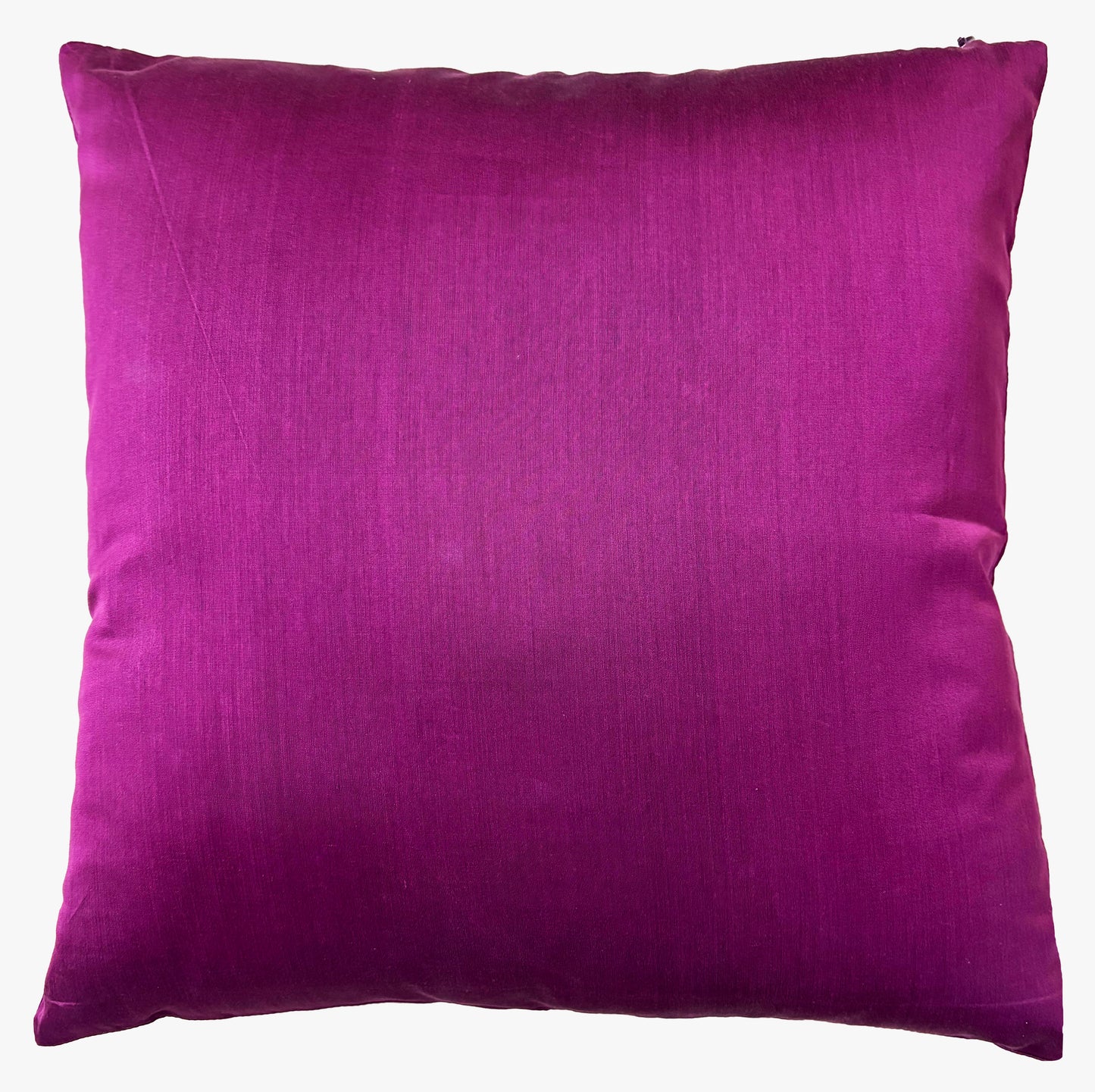 Ivory Blooms Purple Embroidered Cushion Cover