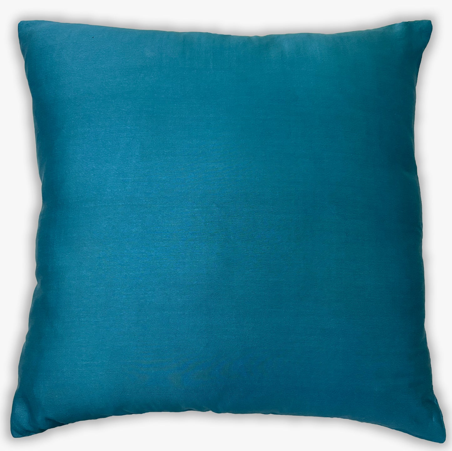 Zari Tide Petrol Blue Embroidered Cushion Cover