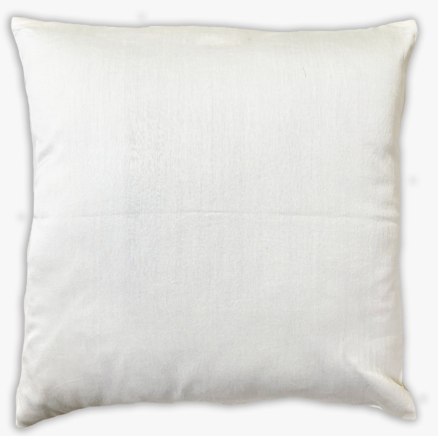 Zari Tide Off-White Embroidered Cushion Cover