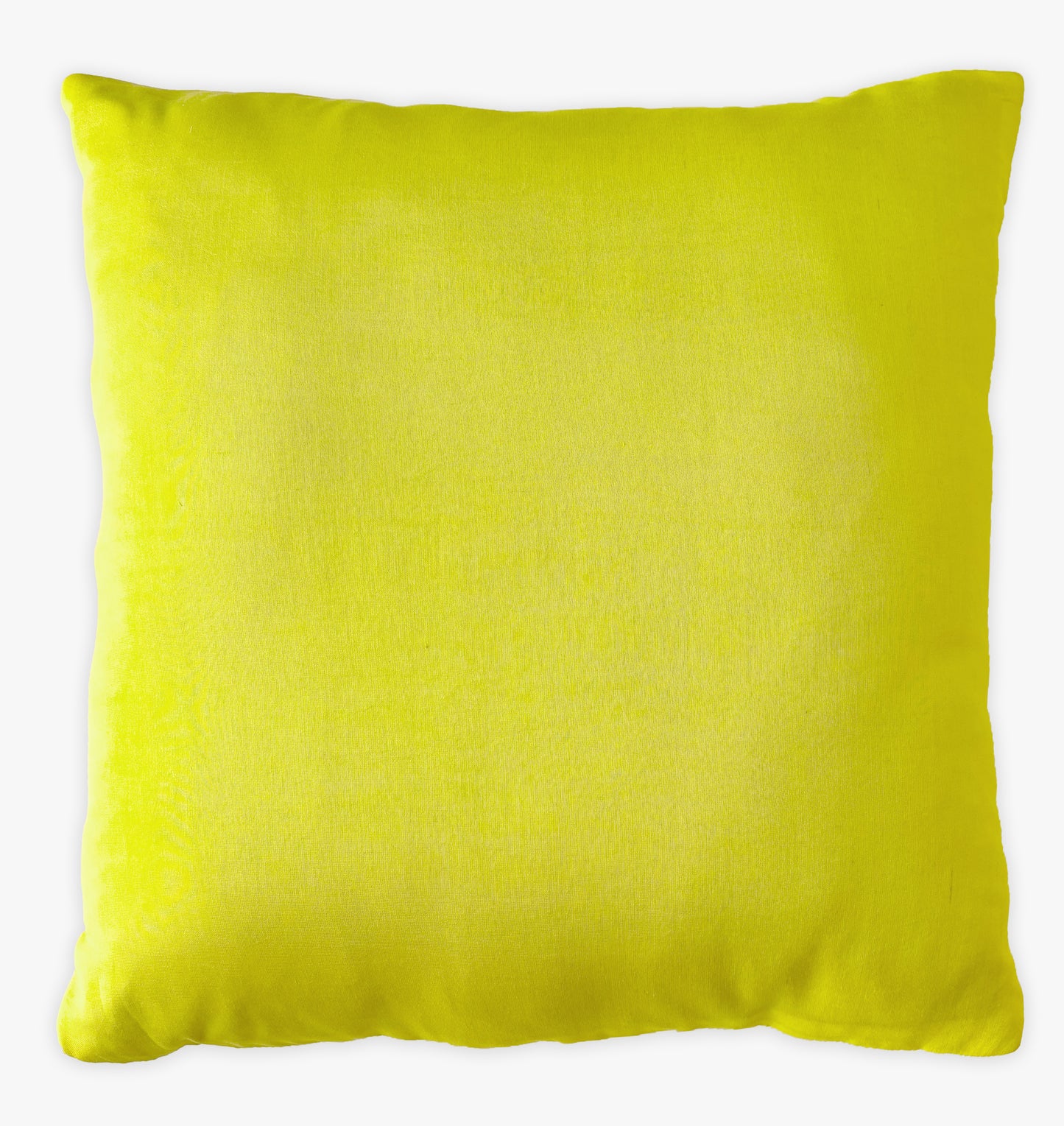 Whimsical Garden Yellow Embroidered Cushion Cover