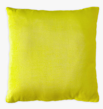Whimsical Garden Yellow Embroidered Cushion Cover